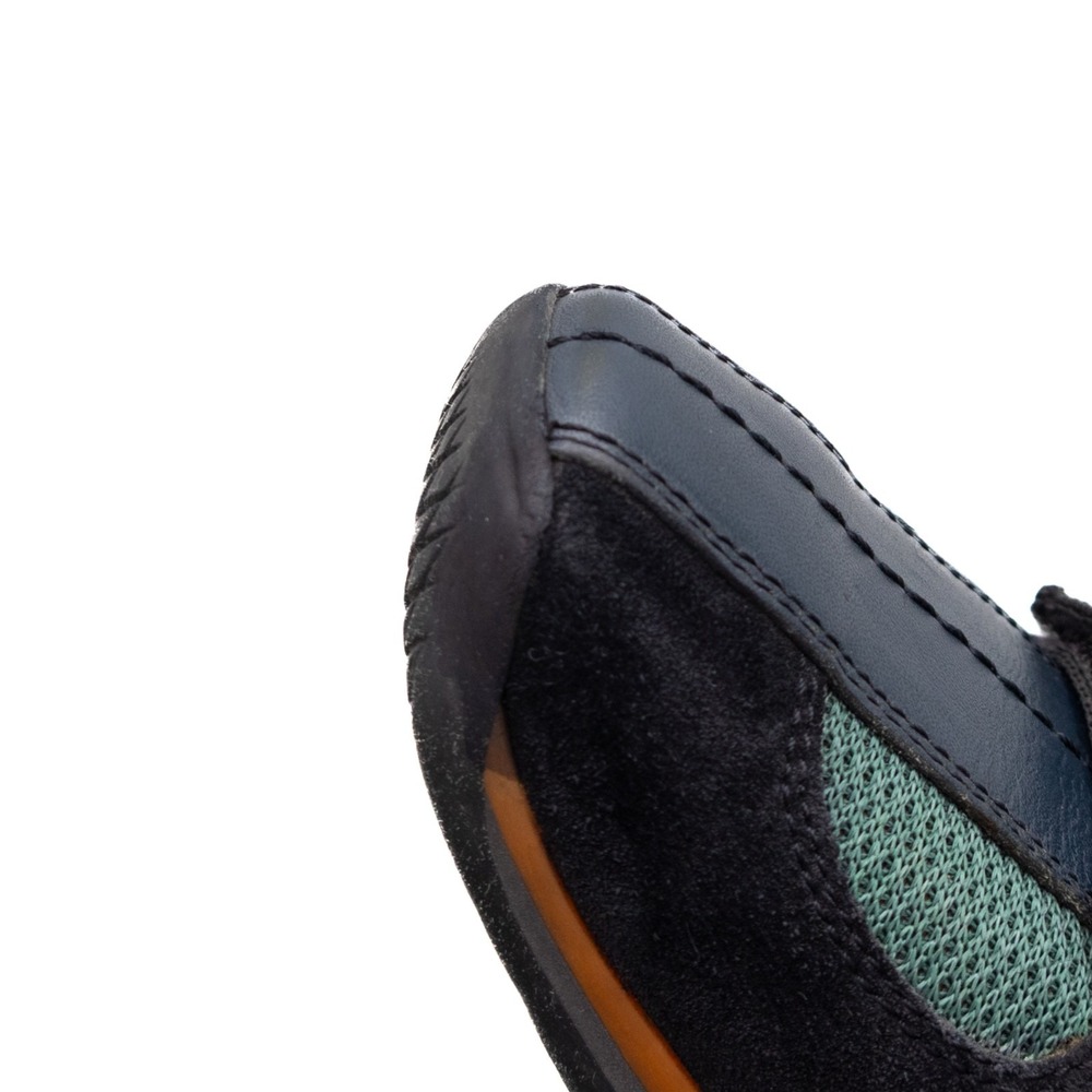 Prada Sport Vintage 2 Strap Nylon Mary Jane Sneakers "1982 US 10 Black Green - Picture 13 of 13